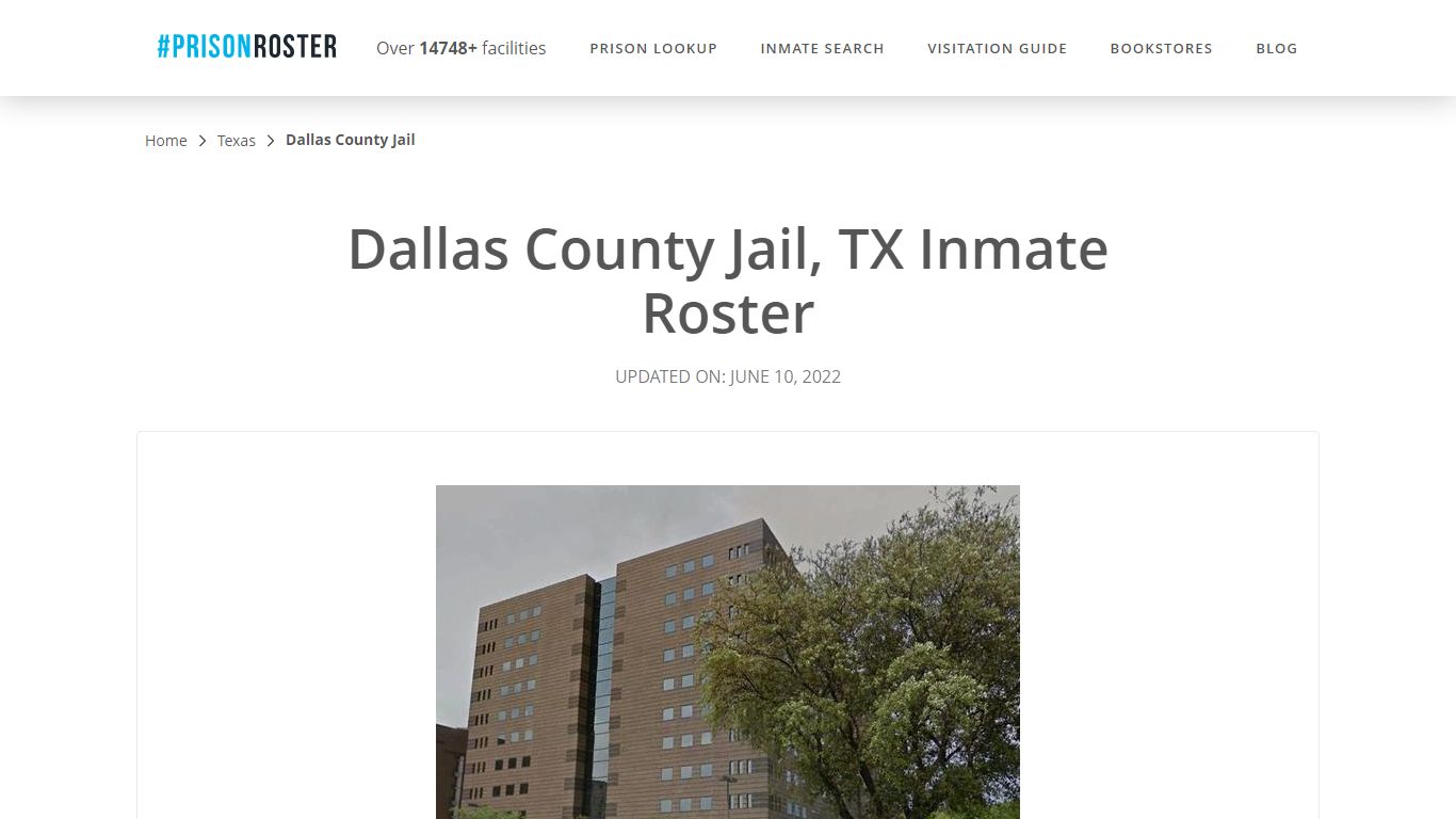 Dallas County Jail, TX Inmate Roster - Inmate Locator